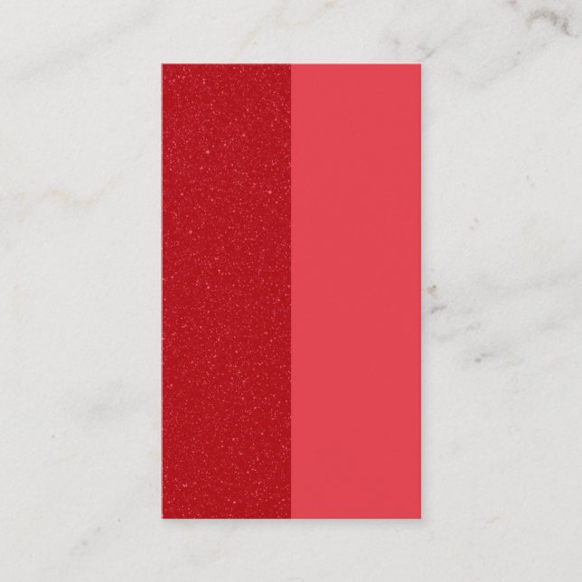 Dual Tomato Red Split Calling Card – Customisable (Front)