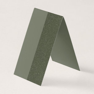 Dual-Tone Moss Green Corkscrew – Customizable Business Card