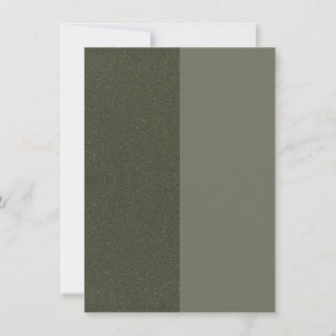 Dual-Tone Moss Green Save the Date – Customisable