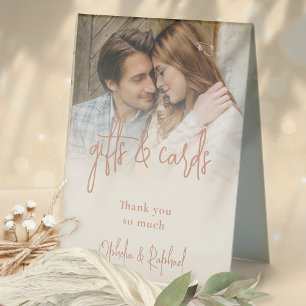 Dual Tone Reversible Photo Gifts Cards Wedding