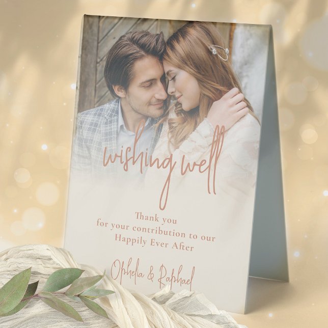 Dual Tone Reversible Photo Wishing Well Wedding (dual tone - flip it the other way round for the opposite colorway. Perfect for mixing and matching!)