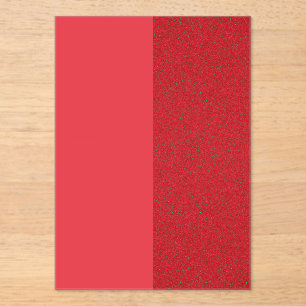 Dual-Tone Tomato Red Acrylic Invitation (Custom)