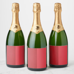 Dual-Tone Tomato Red Beverage Label Set (Custom)