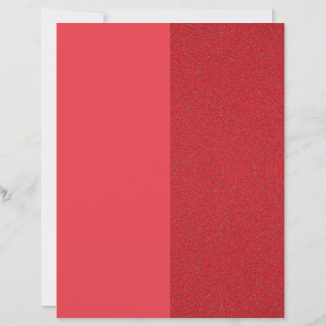 Dual-Tone Tomato Red Custom Paper Sheets (Front)