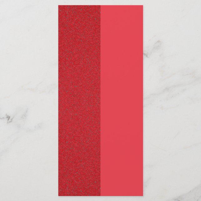 Dual-Tone Tomato Red Noise Flat Menu – Customise (Front)
