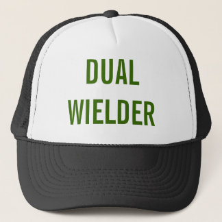 "Dual Wielder" Funny Trucker Hat | Gamer Cap
