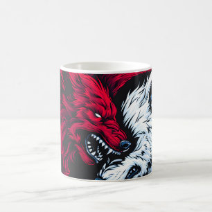 Dual Wild Lunar Wolf Coffee Mug