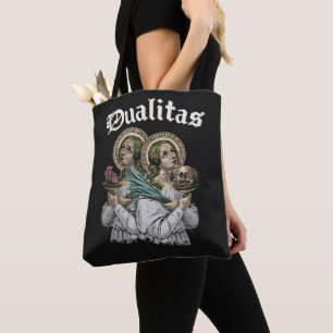 Dualitas - Gothic Design Tote Bag
