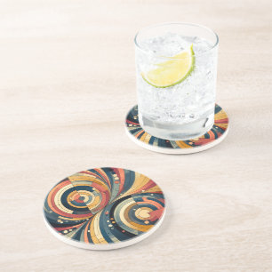 Duality - Bauhaus - Sandstone Coasters