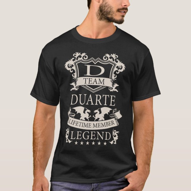 DUARTE Last Name, DUARTE family name crest T-Shirt (Front)