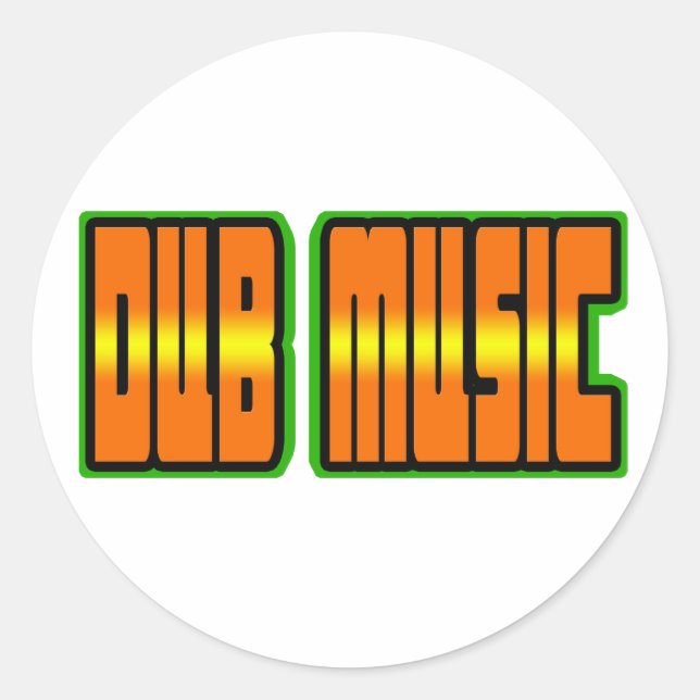 DUB CLASSIC ROUND STICKER (Front)
