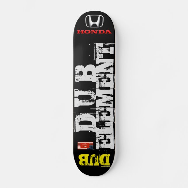 DUB ELEMENT Skateboard, 7¾" Deck Skateboard (Front)