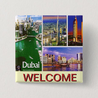 DUBAI 4,, WELCOME ..MOJISOLA A GBADAMOSI OKUBULE 15 CM SQUARE BADGE