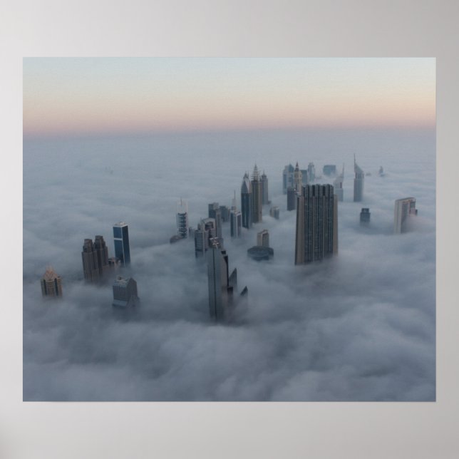 Dubai above the clouds poster (Front)