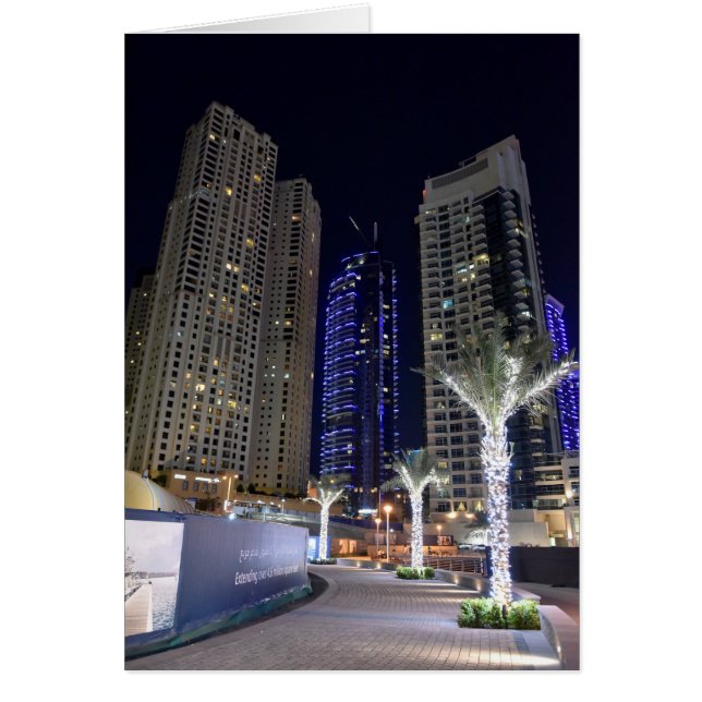 Dubai architecture at night (Front)