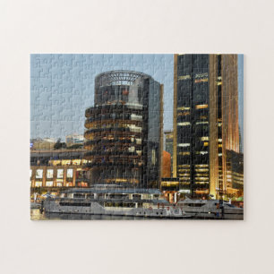 Dubai architecture at night jigsaw puzzle