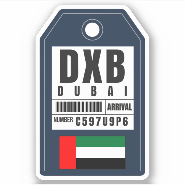 Dubai Boarding Pass - United Arab Emirates DXB (Front)