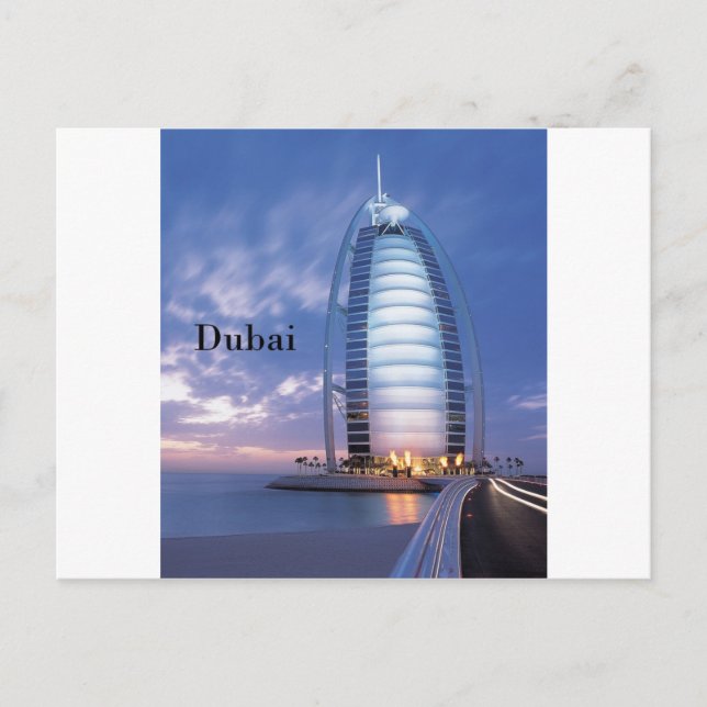 Dubai Burj Al Arab Hotel (by St.K) Postcard (Front)