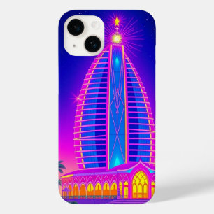 Dubai Burj Al Arab Neon Night – Dubai Mobile  Case-Mate iPhone 14 Case