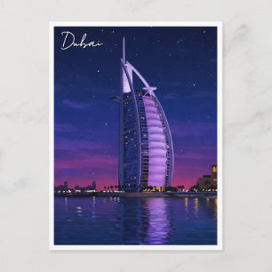 Dubai Burj Al Arab UAE Travel Postcard