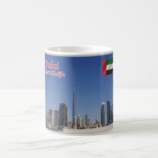 Dubai - Burj Khalifa - The tallest skyscraper - Coffee Mug (Center)