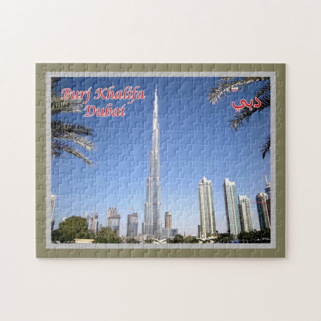 Dubai - Burj Khalifa - The tallest skyscraper - Jigsaw Puzzle (Horizontal)