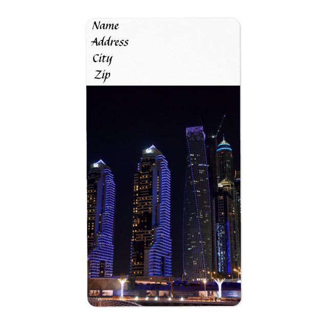 Dubai Cayan Tower at night (Front)
