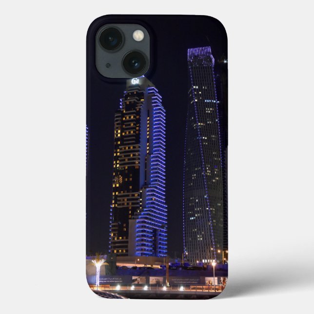 Dubai Cayan Tower at night Case-Mate iPhone Case (Back)