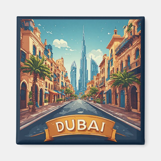 🧲 Dubai City Break Vacation Keepsake 🌇 Magnet (Front)