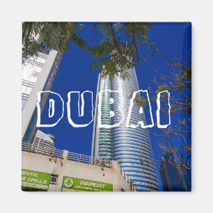 Dubai City Skyscraper Landscape Architecture Magnet