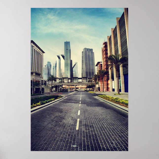 Dubai cityscape. poster (Front)