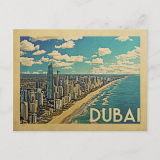 Dubai Coast Vintage Travel Postcard