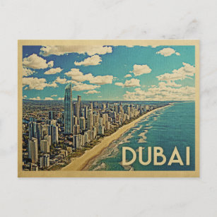 Dubai Coast Vintage Travel Postcard