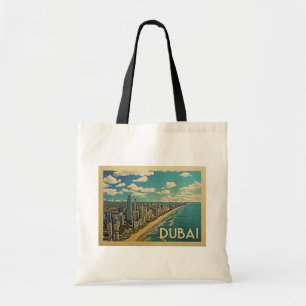 Dubai Coast Vintage Travel Tote Bag