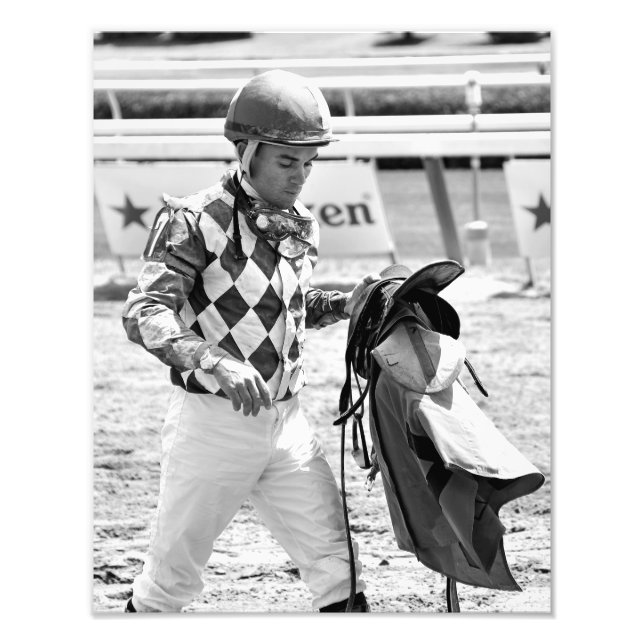 Dubai Derby winning jockey Joel Rosario Photo Print (Front)