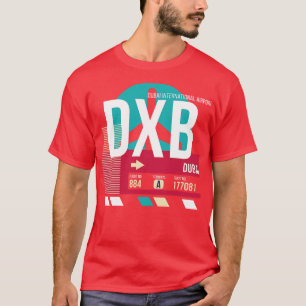 Dubai DXB Airport Code Baggage Tag E T-Shirt