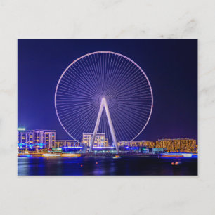 Dubai, ferris wheel postcard