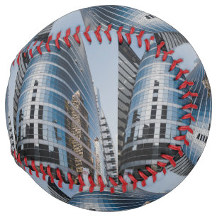 Dubai glass skyscraper softball