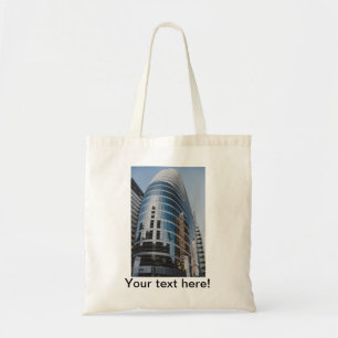 Dubai glass skyscraper tote bag