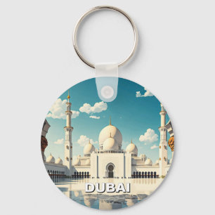 Dubai Grand Mosque UAE Travel Key Ring