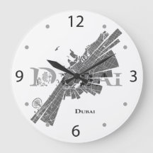 Dubai Map Clock
