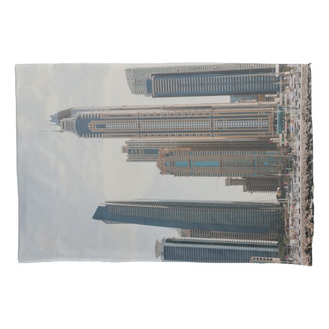 Dubai Marina architecture Pillowcase (Front)