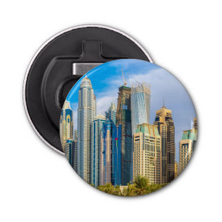 Dubai modern skyscrapers Corniche Bottle Opener