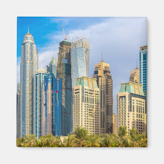 Dubai modern skyscrapers Corniche Magnet