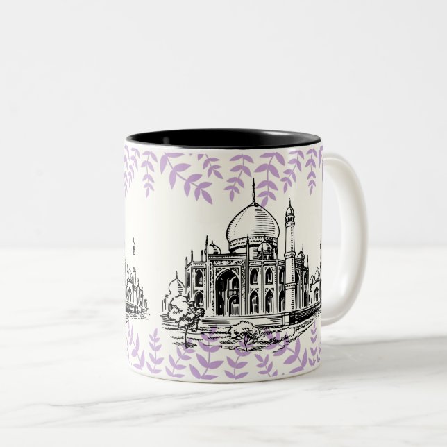 Dubai Mosque: Islamic Architecture Culture & Faith Two-Tone Coffee Mug (Front Right)