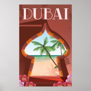 Dubai Palace Travel poster