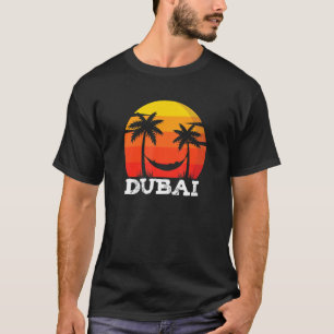 Dubai Retro Sunset Summer Vintage Vacation Dubai T-Shirt