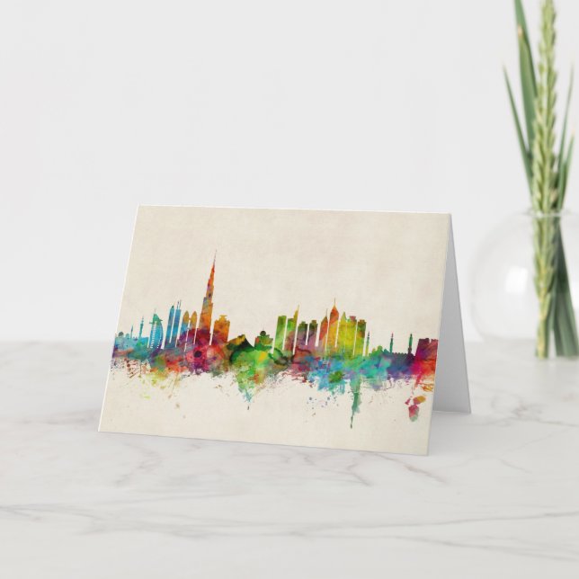 Dubai Skyline Card (Front)