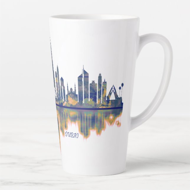 Dubai Skyline Latte Mug (Right)