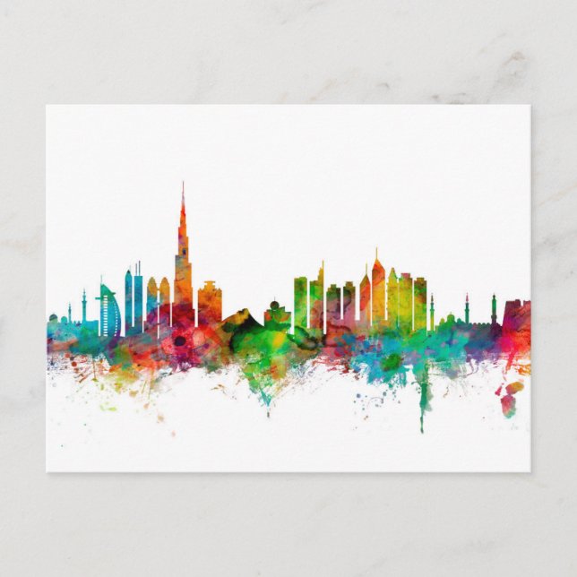 Dubai Skyline Postcard (Front)
